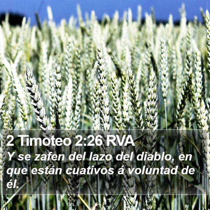 2 Timoteo 2:26 RVA Bible Study