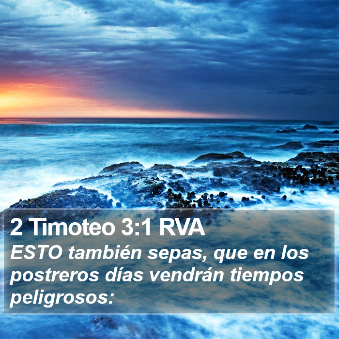 2 Timoteo 3:1 RVA Bible Study