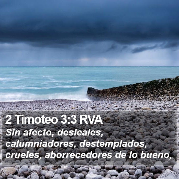 2 Timoteo 3:3 RVA Bible Study