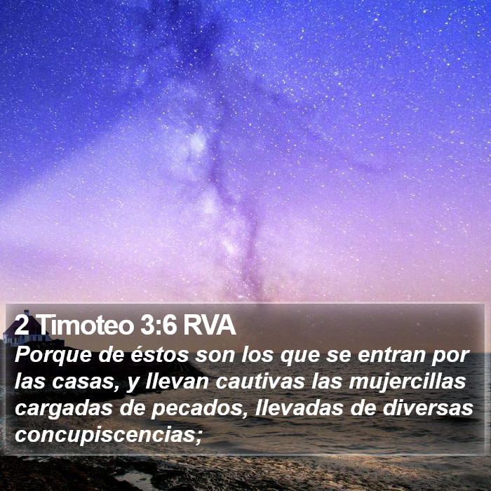 2 Timoteo 3:6 RVA Bible Study