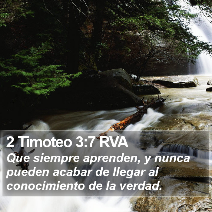 2 Timoteo 3:7 RVA Bible Study