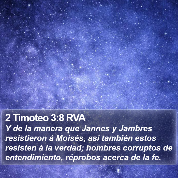 2 Timoteo 3:8 RVA Bible Study