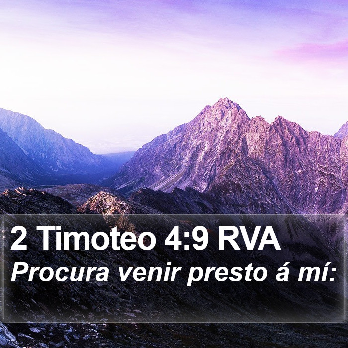 2 Timoteo 4:9 RVA Bible Study