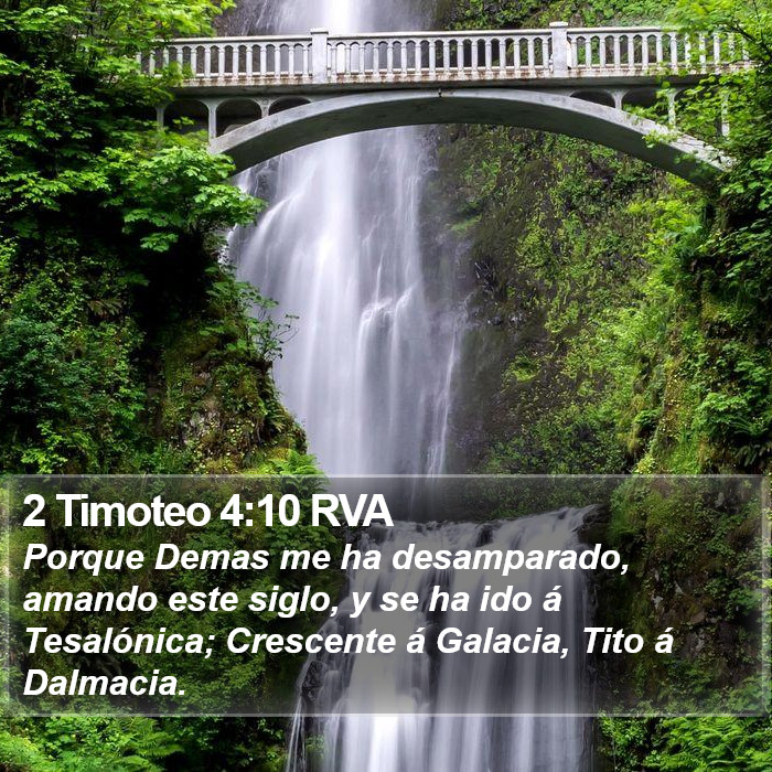 2 Timoteo 4:10 RVA Bible Study