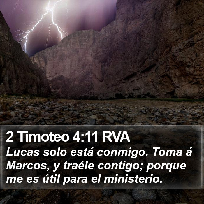 2 Timoteo 4:11 RVA Bible Study