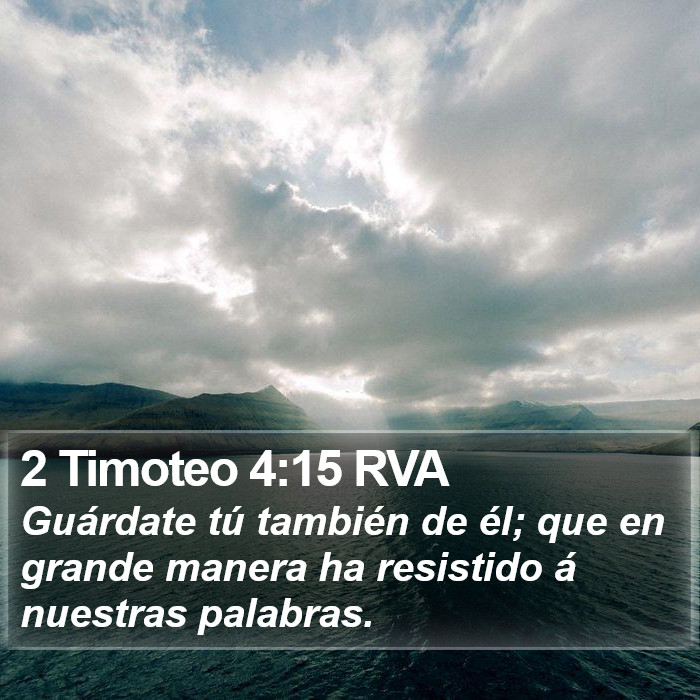 2 Timoteo 4:15 RVA Bible Study