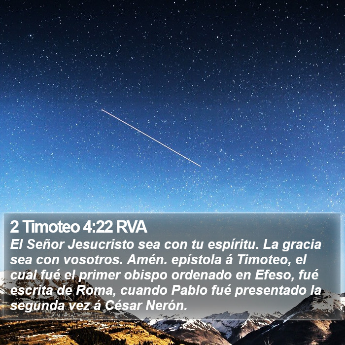 2 Timoteo 4:22 RVA Bible Study