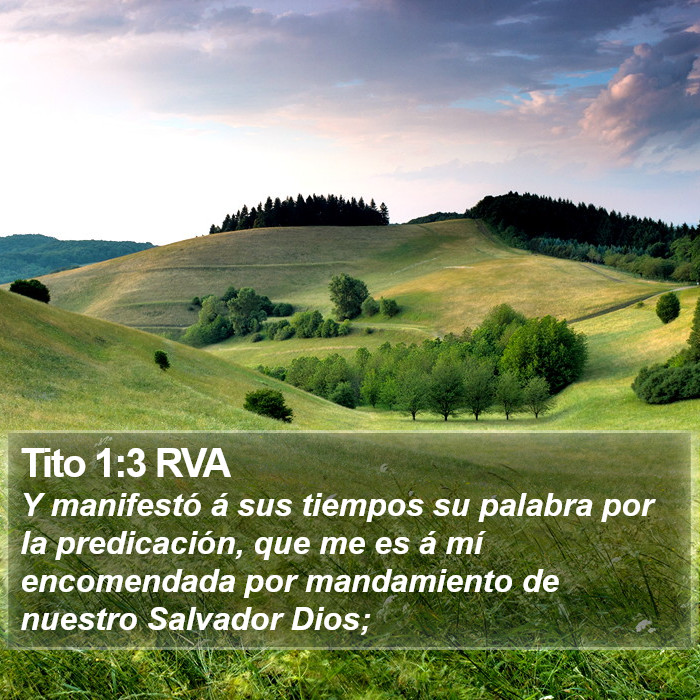 Tito 1:3 RVA Bible Study