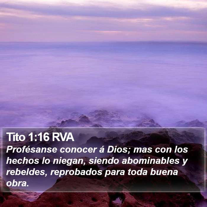 Tito 1:16 RVA Bible Study