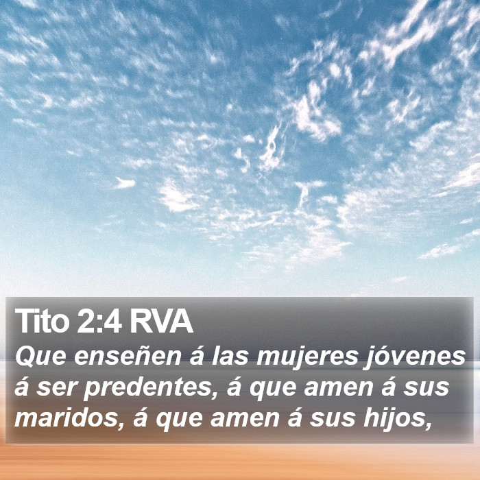 Tito 2:4 RVA Bible Study