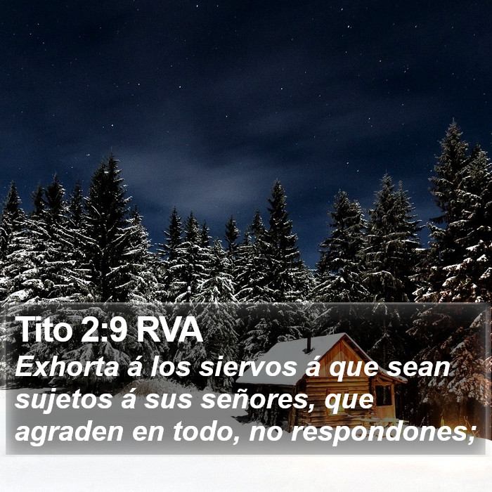 Tito 2:9 RVA Bible Study