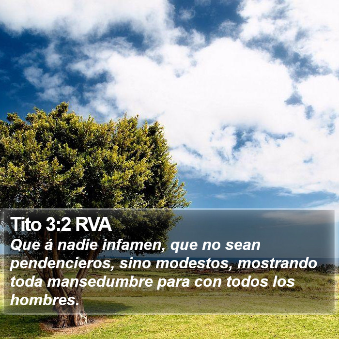 Tito 3:2 RVA Bible Study