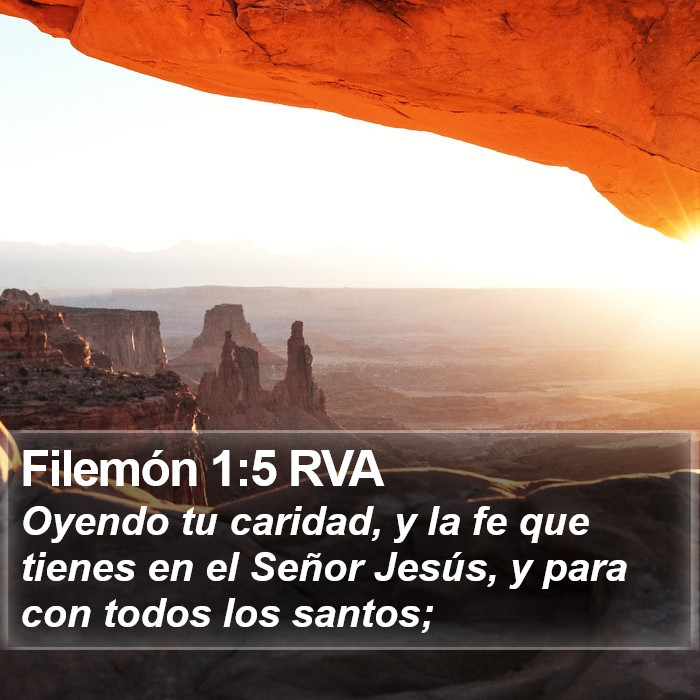 Filemón 1:5 RVA Bible Study