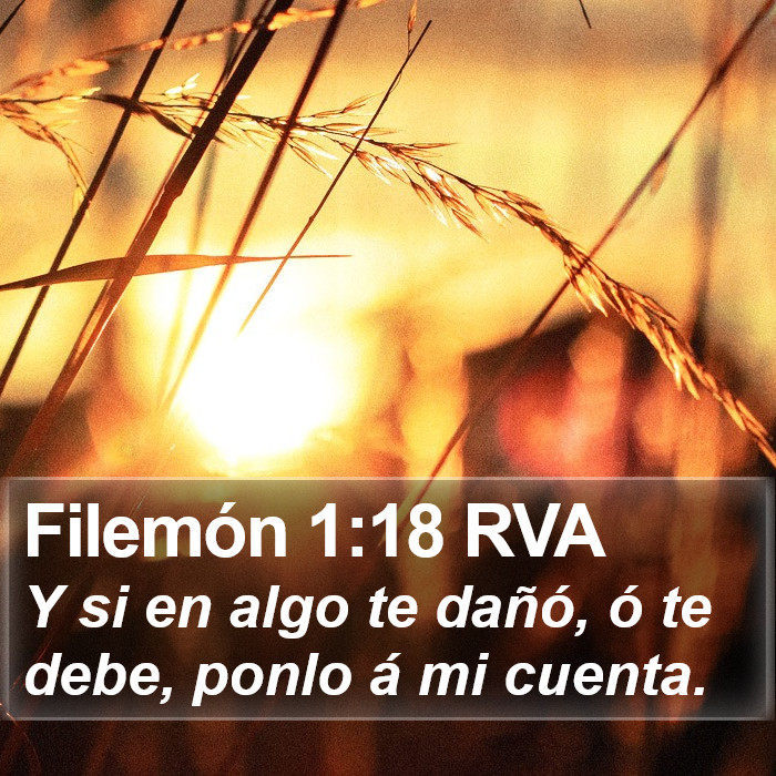 Filemón 1:18 RVA Bible Study