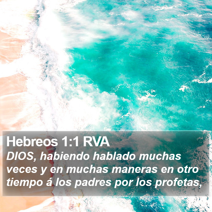 Hebreos 1:1 RVA Bible Study