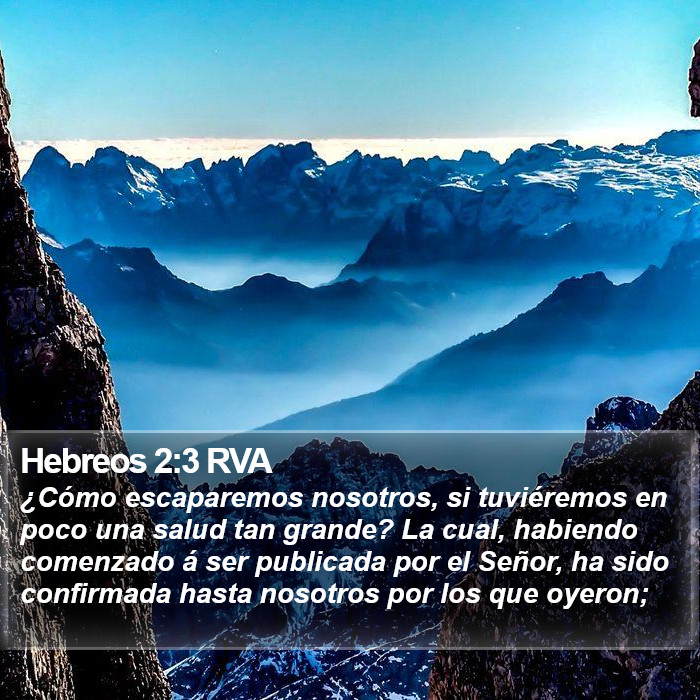 Hebreos 2:3 RVA Bible Study