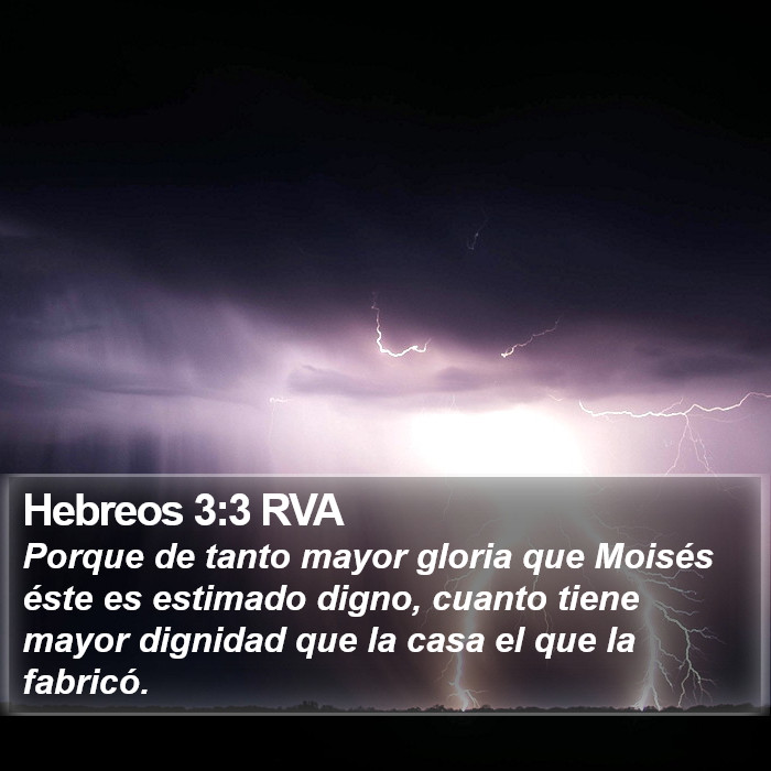 Hebreos 3:3 RVA Bible Study