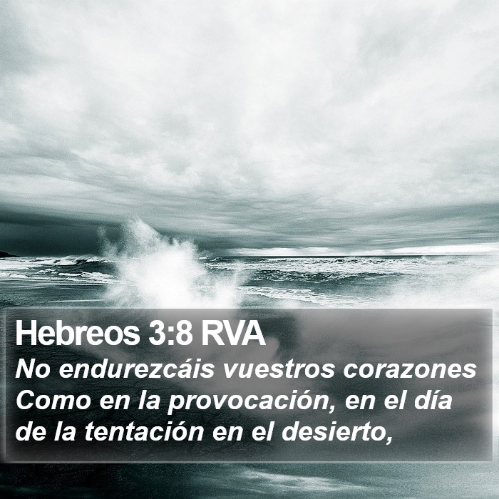 Hebreos 3:8 RVA Bible Study