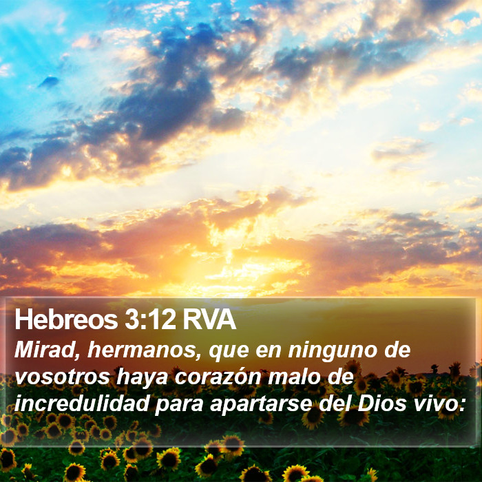 Hebreos 3:12 RVA Bible Study