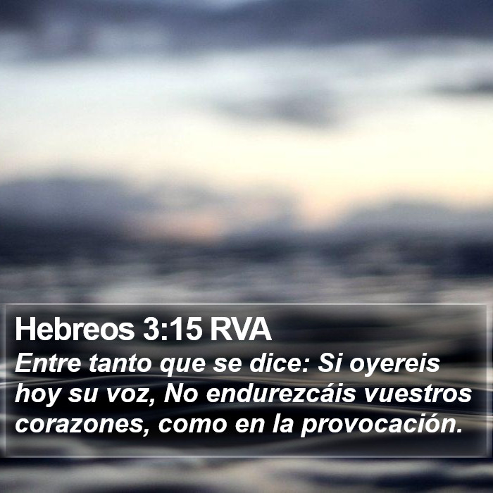 Hebreos 3:15 RVA Bible Study