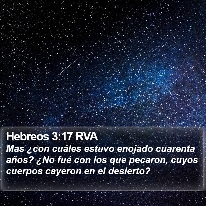 Hebreos 3:17 RVA Bible Study