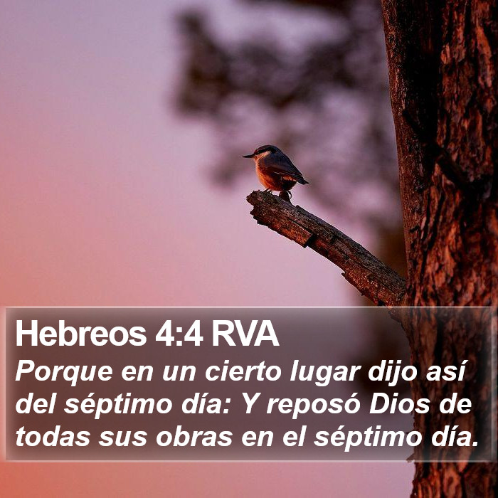 Hebreos 4:4 RVA Bible Study