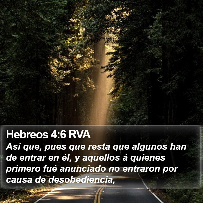 Hebreos 4:6 RVA Bible Study