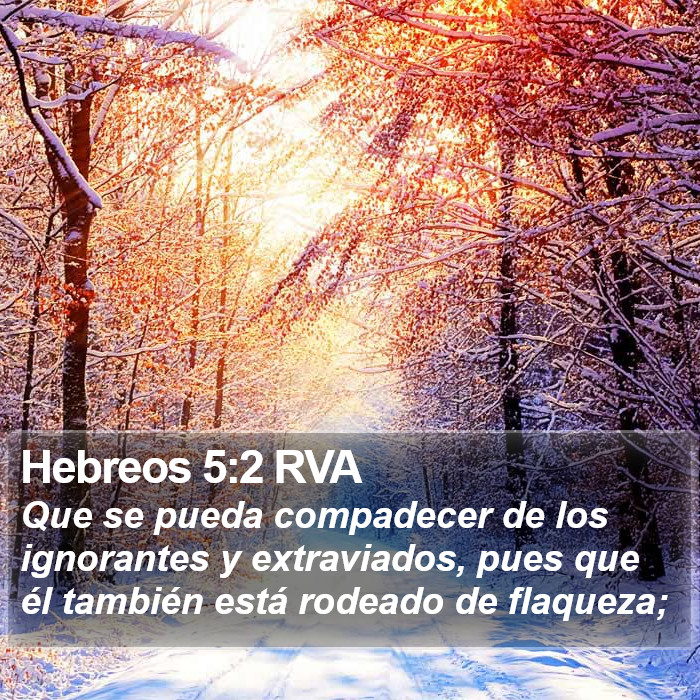 Hebreos 5:2 RVA Bible Study