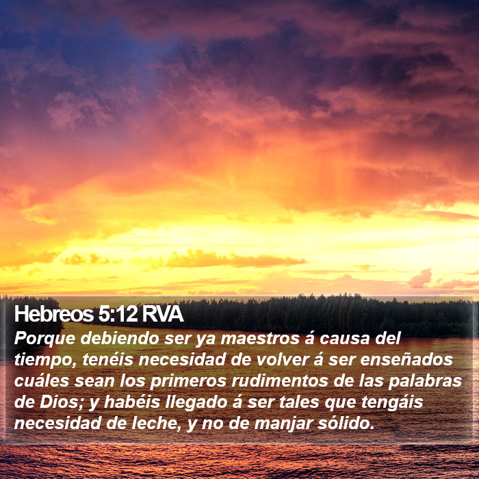 Hebreos 5:12 RVA Bible Study