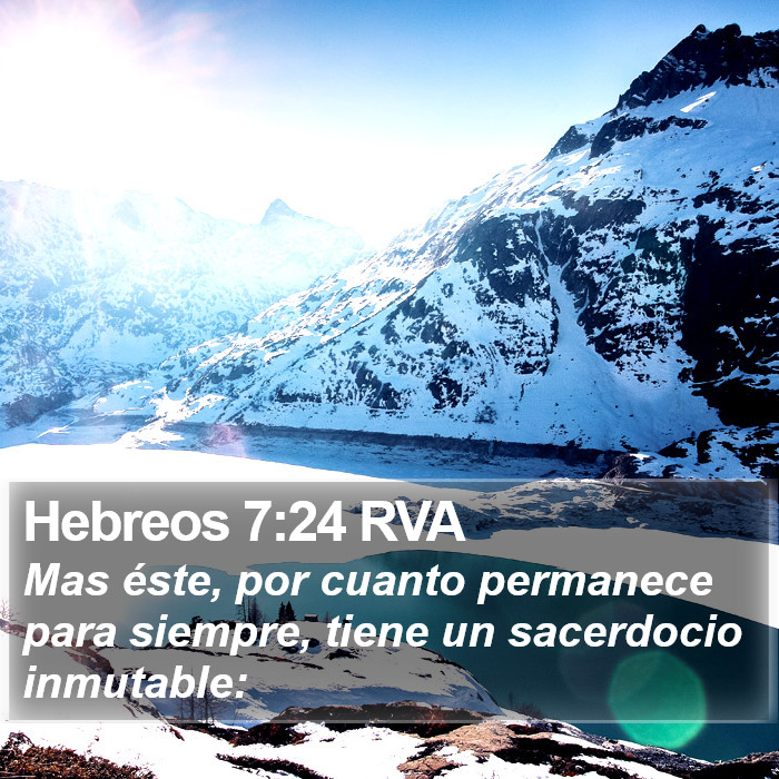 Hebreos 7:24 RVA Bible Study