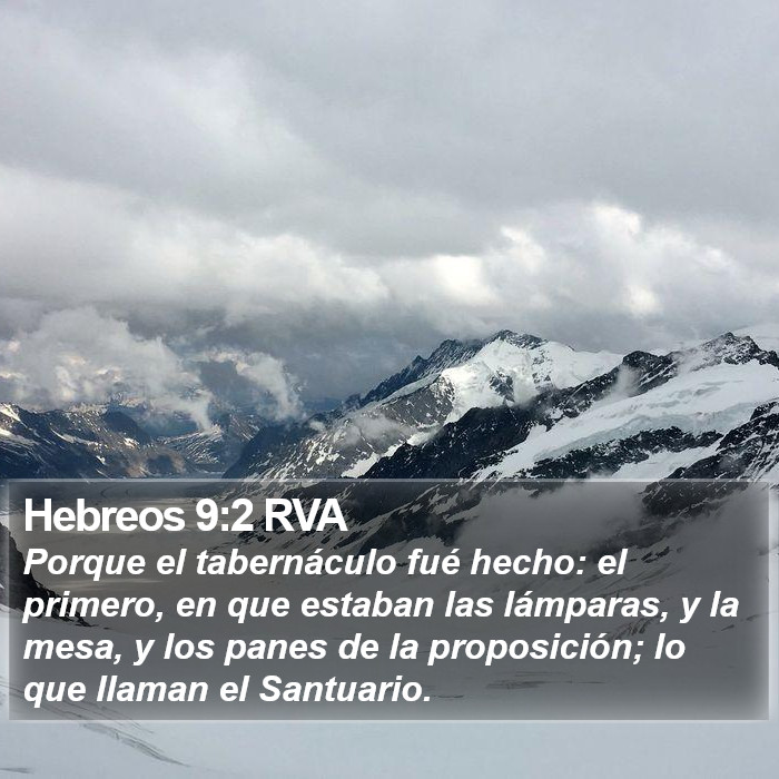 Hebreos 9:2 RVA Bible Study