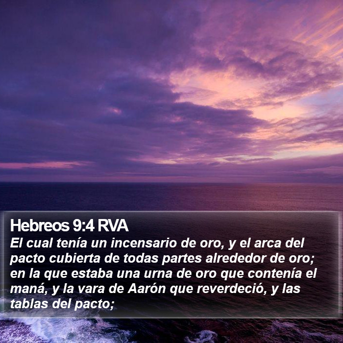 Hebreos 9:4 RVA Bible Study