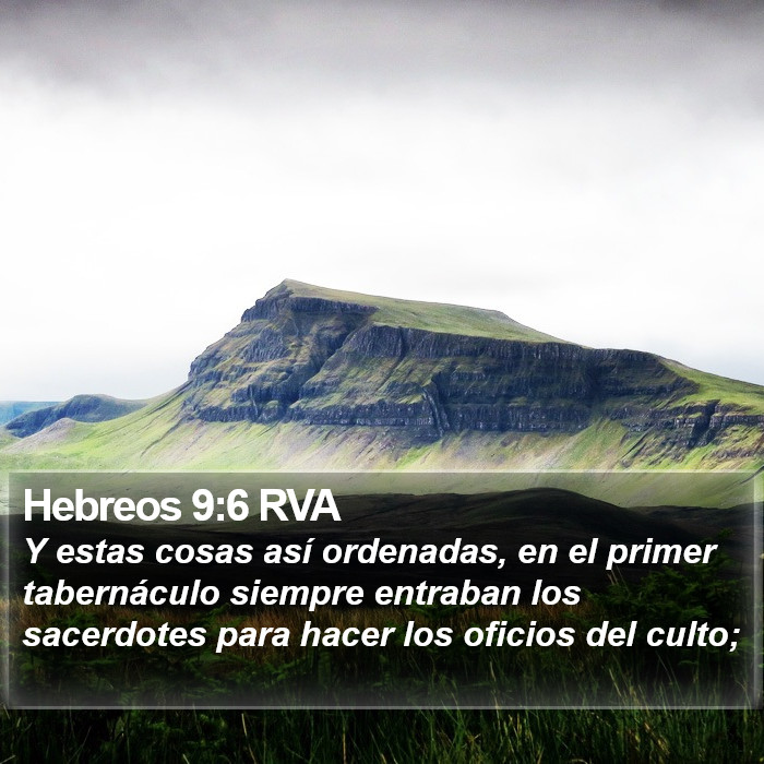 Hebreos 9:6 RVA Bible Study