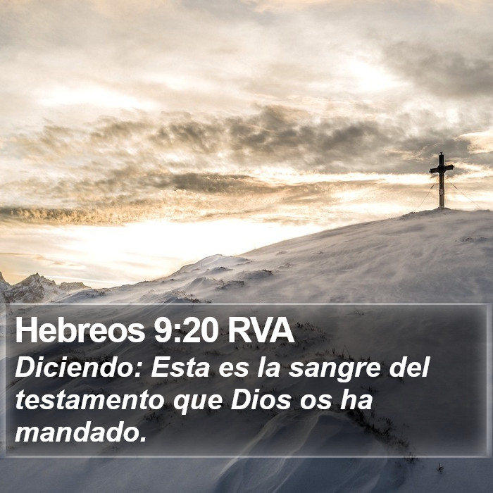 Hebreos 9:20 RVA Bible Study