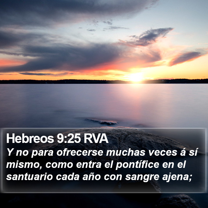 Hebreos 9:25 RVA Bible Study