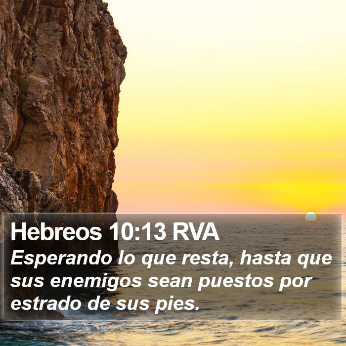 Hebreos 10:13 RVA Bible Study