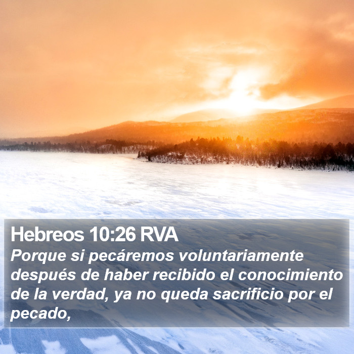 Hebreos 10:26 RVA Bible Study