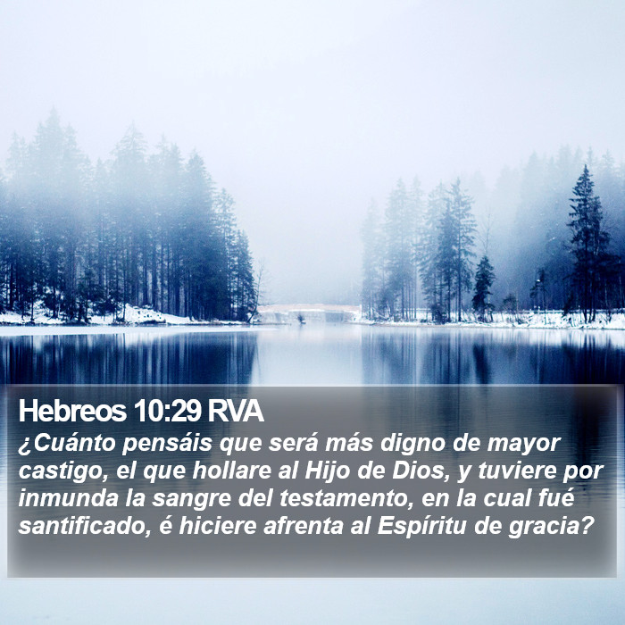 Hebreos 10:29 RVA Bible Study