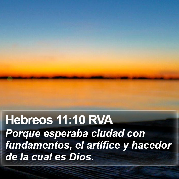 Hebreos 11:10 RVA Bible Study