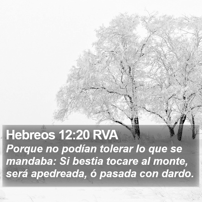 Hebreos 12:20 RVA Bible Study