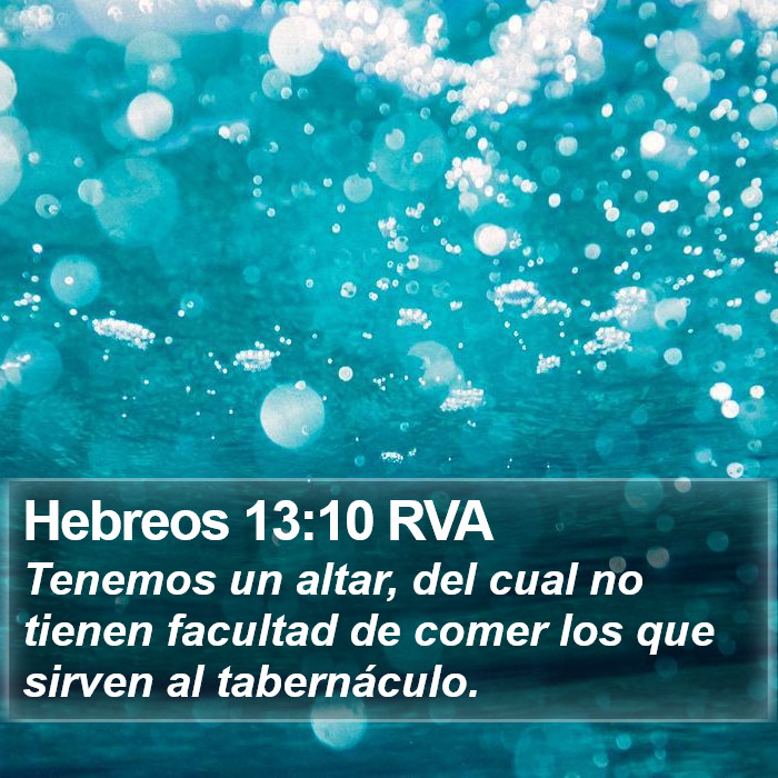 Hebreos 13:10 RVA Bible Study