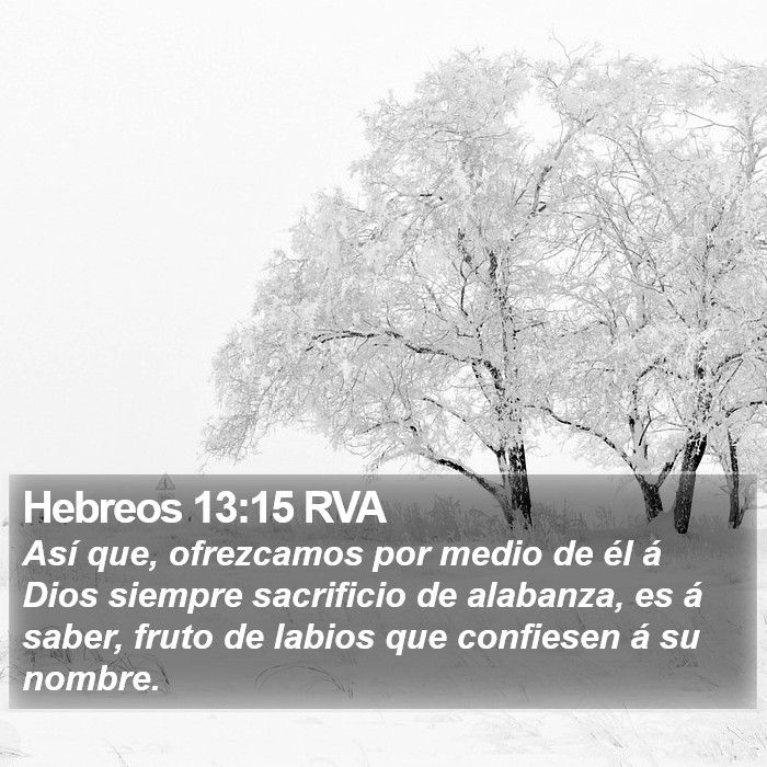 Hebreos 13:15 RVA Bible Study