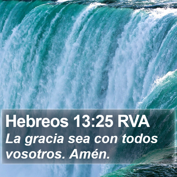 Hebreos 13:25 RVA Bible Study