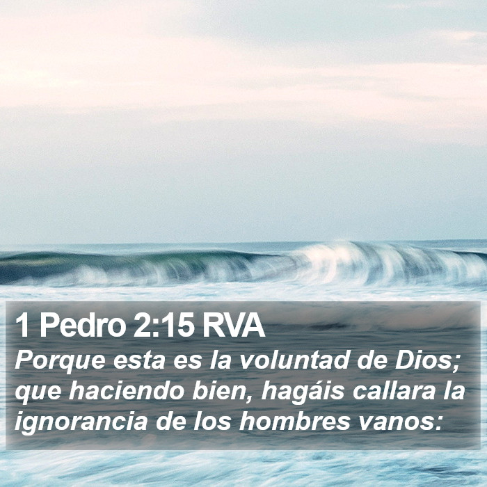 1 Pedro 2:15 RVA Bible Study