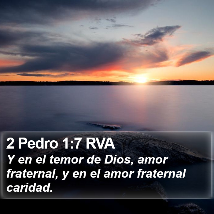 2 Pedro 1:7 RVA Bible Study