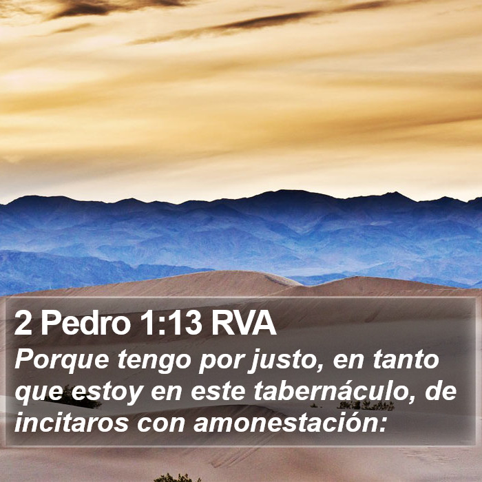 2 Pedro 1:13 RVA Bible Study