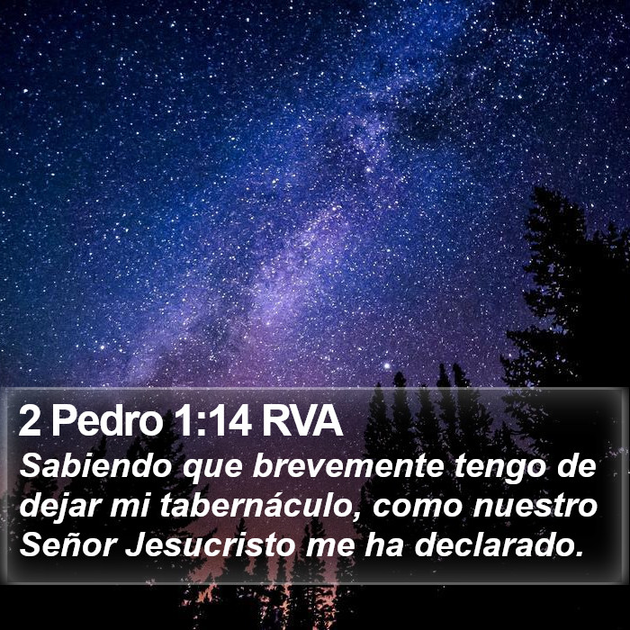 2 Pedro 1:14 RVA Bible Study