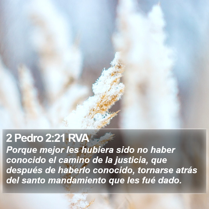 2 Pedro 2:21 RVA Bible Study