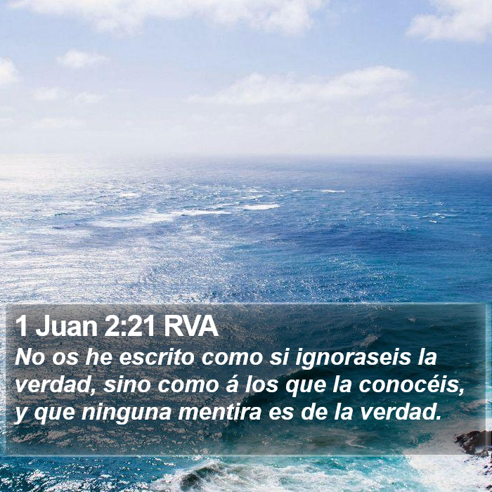1 Juan 2:21 RVA Bible Study