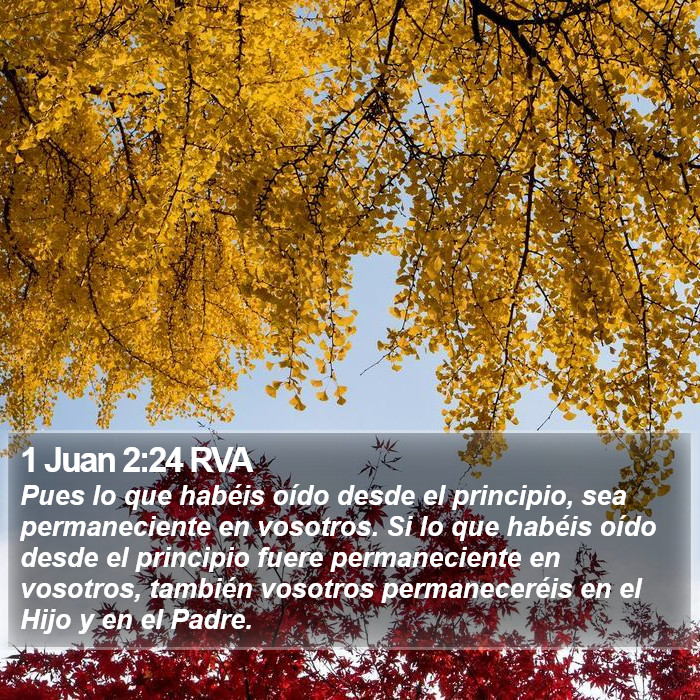 1 Juan 2:24 RVA Bible Study